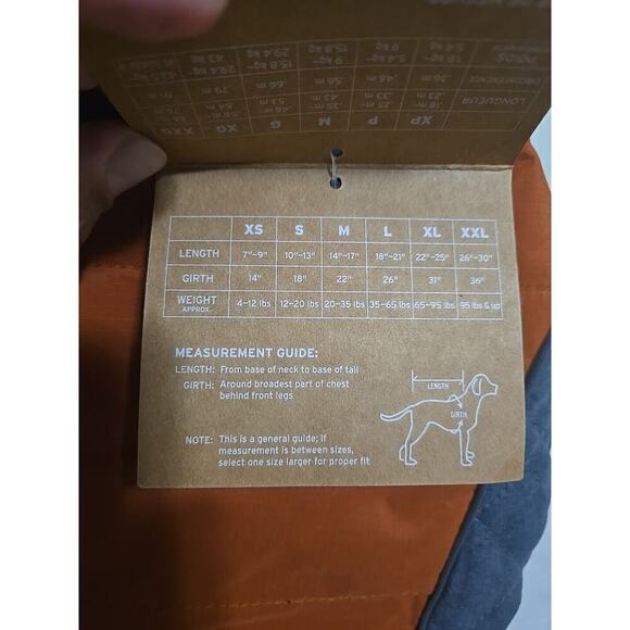 Eddie Bauer Dog Vest/Coat/Jacket Brown Grey Fleece Lined Size Small 12-20 Lbs Ne - Picture 6 of 11